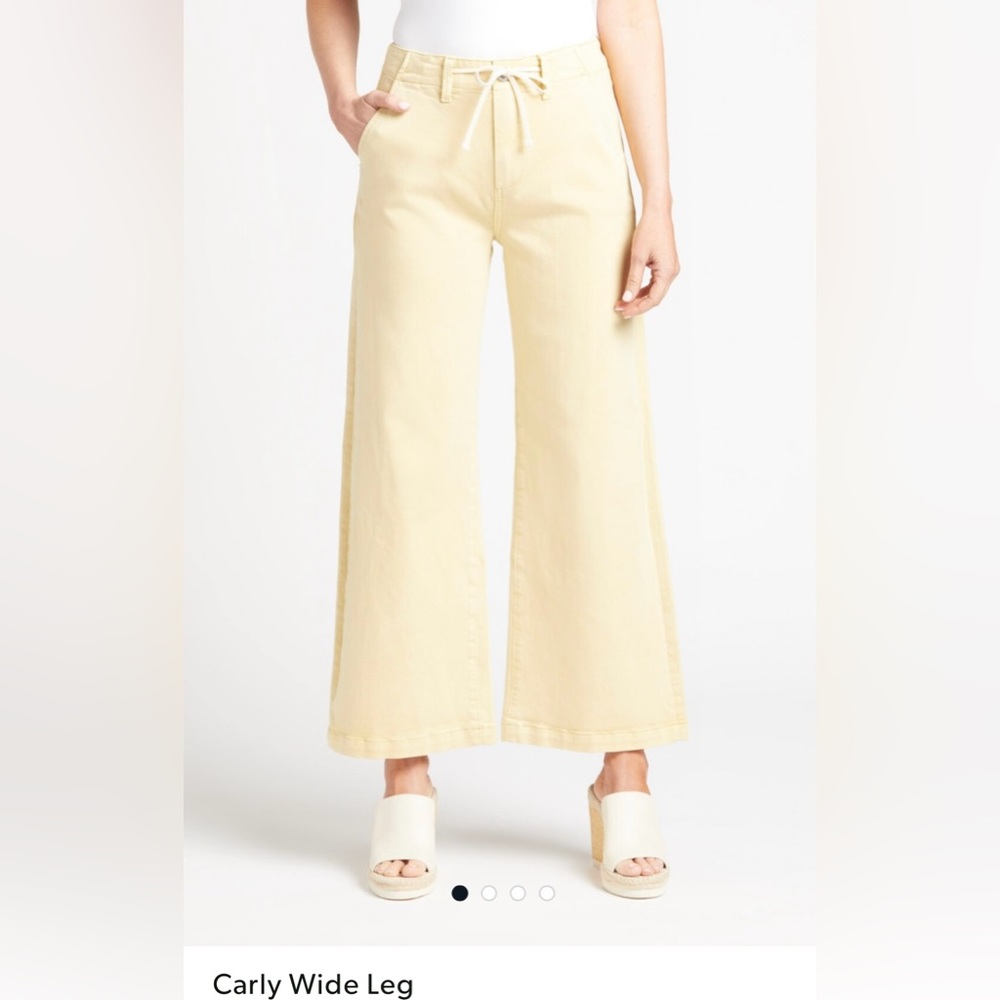 PAIGE Denim Carly Vintage Vanilla Sugar Wide Leg